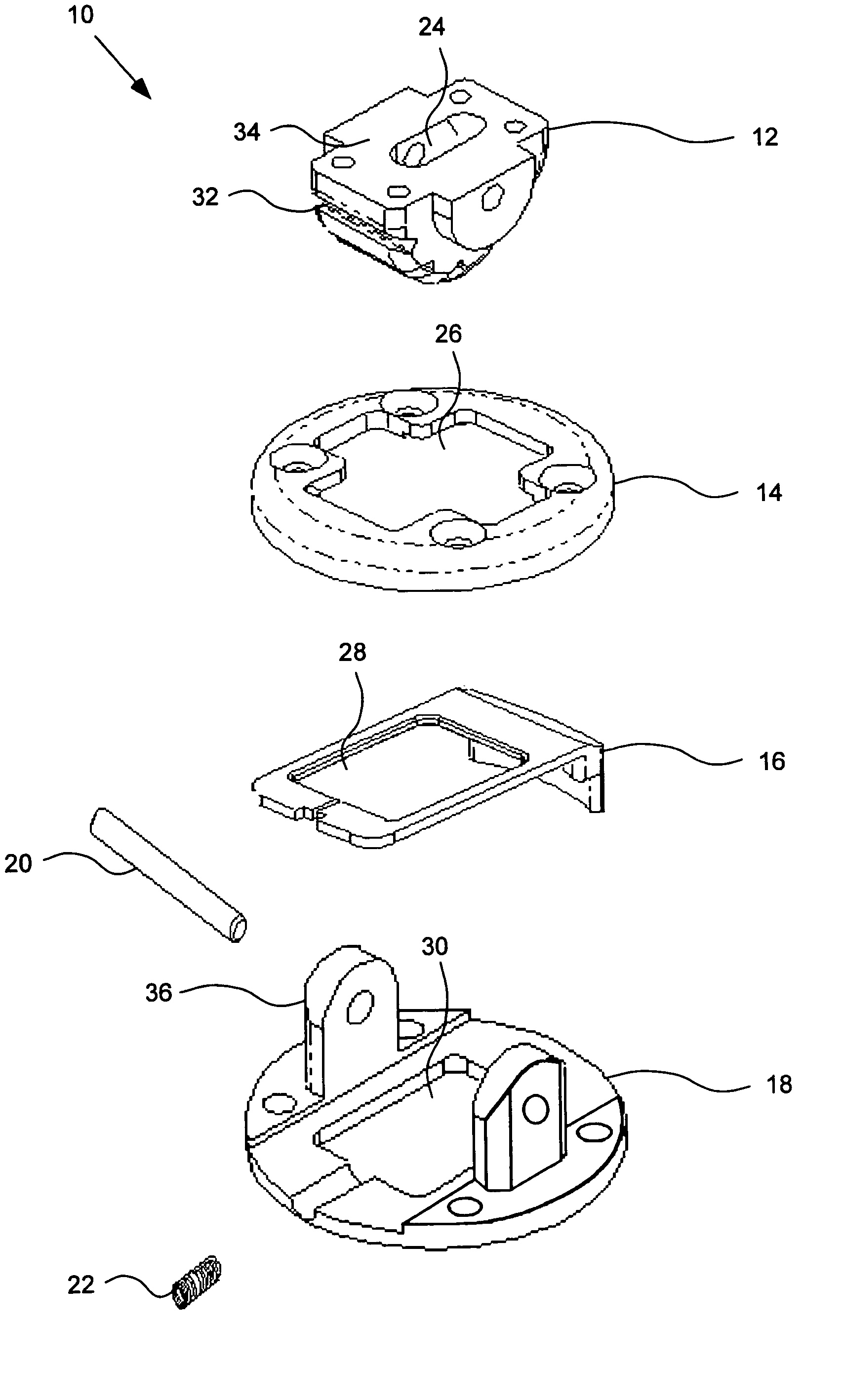 Wrist device for use with a prosthetic limb