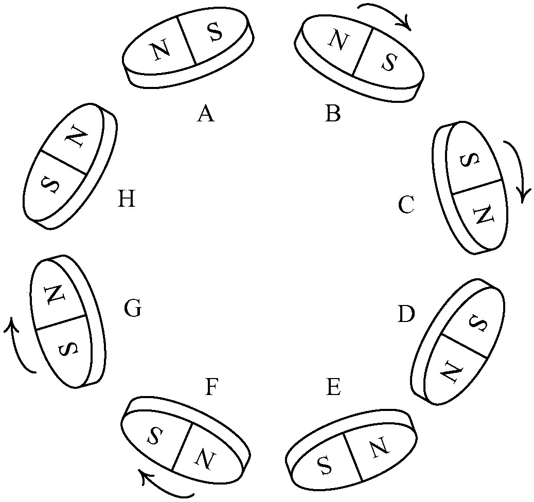 Self-powered internally cooled permanent magnet motor of overturning magnetic pole speed-regulation mechanism