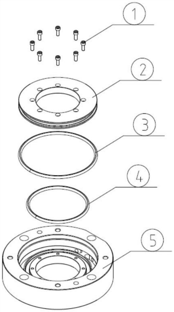 A machining center spindle motor connecting plate