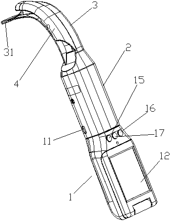 Visible laryngoscope