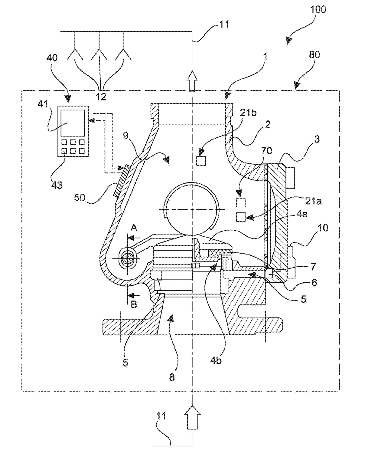 Alarm valve station of a fire extinguishing system, in particular a sprinkler or spray water extinguishing system, and fire extinguishing system