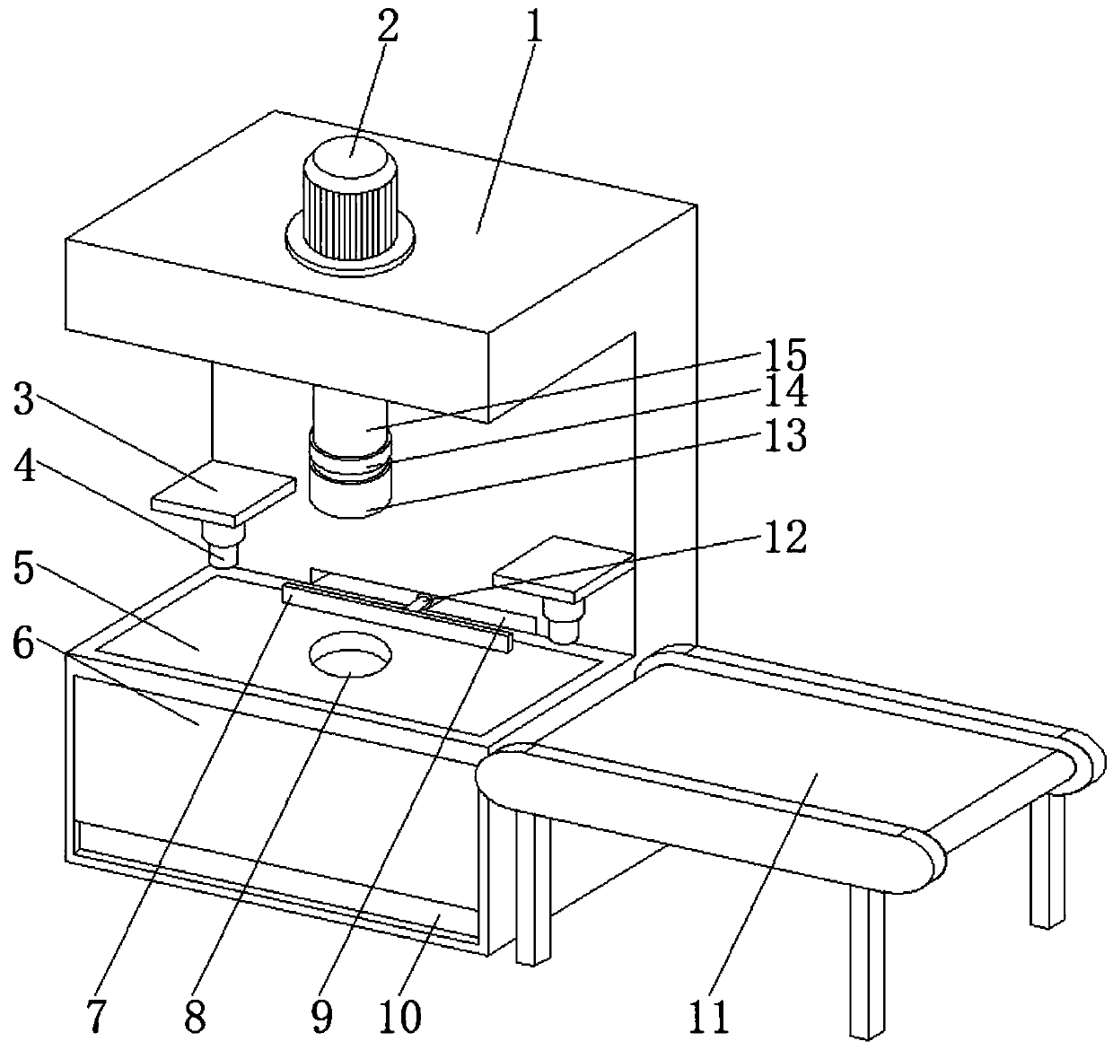 Building aluminum mold plate punching machine