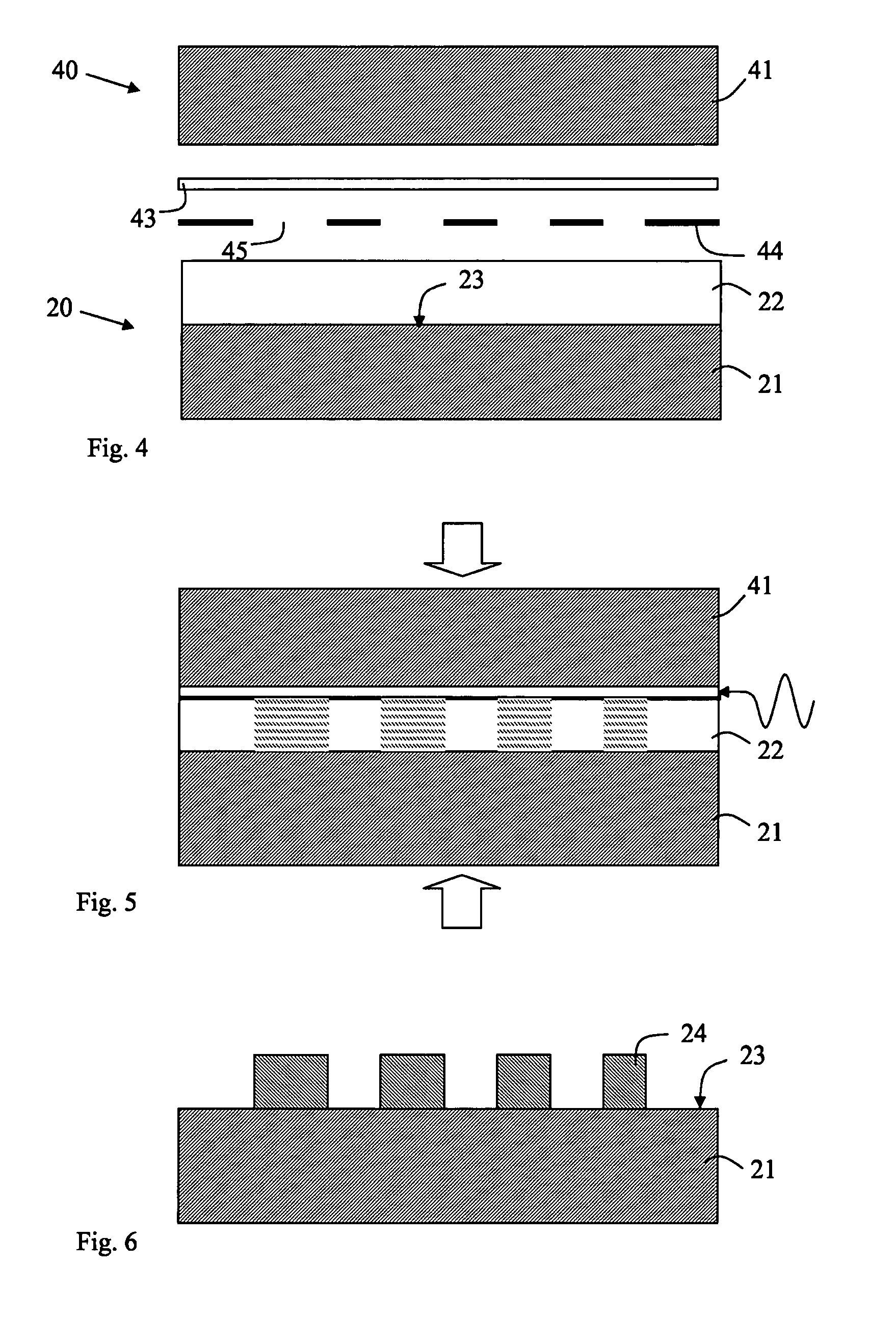 Means for transferring a pattern to an object