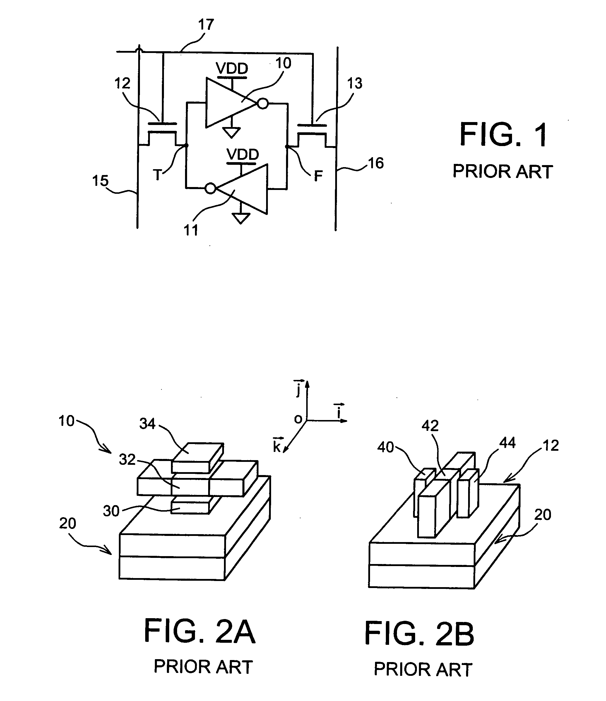 Memory cell provided with dual-gate transistors, with independent asymmetric gates