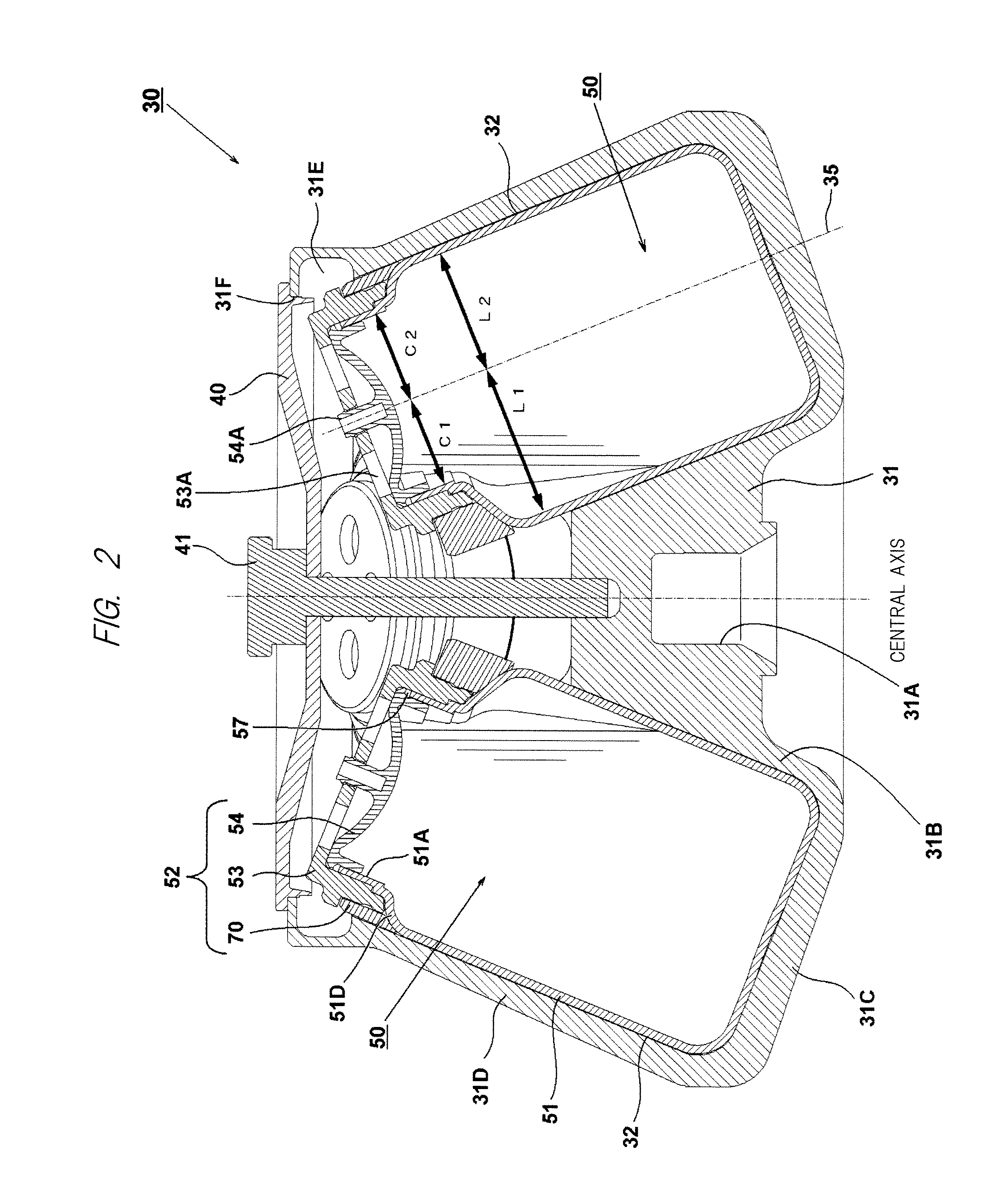 Centrifuge, rotor for centrifuge, and sample container for centrifuge