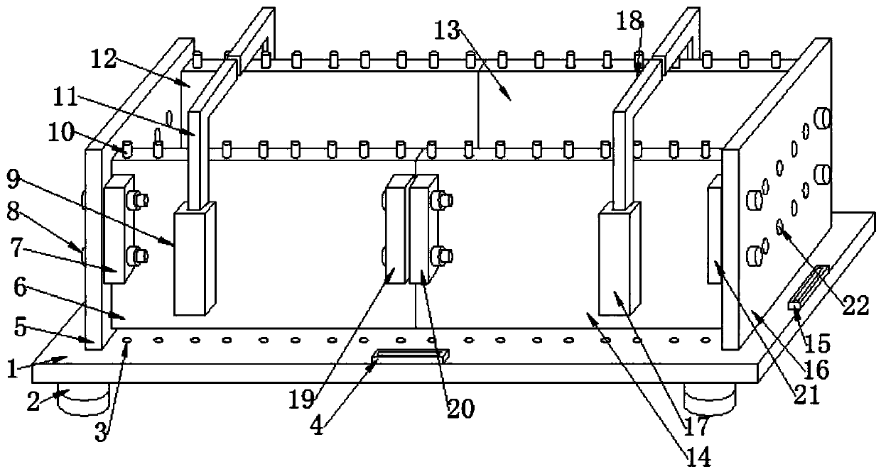 Adjustable type concrete precast block mold wide in application range