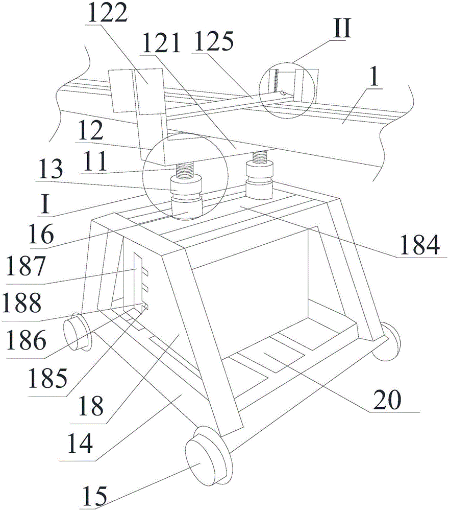 Hand hoisting double adjustable feed clamping device