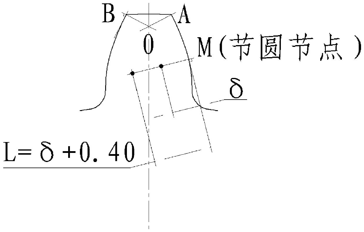 Method for judging complete carburization of tooth crest