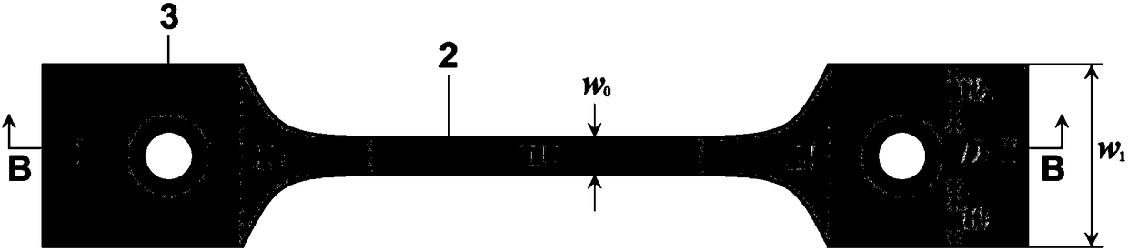 Preparation and clamping testing device of variable-thickness hydrogel tensile sample with preset clamping rings