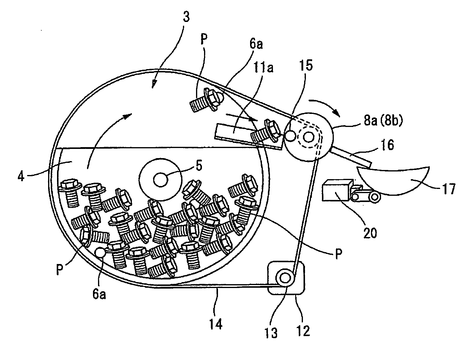 Device for supplying constant number of small parts