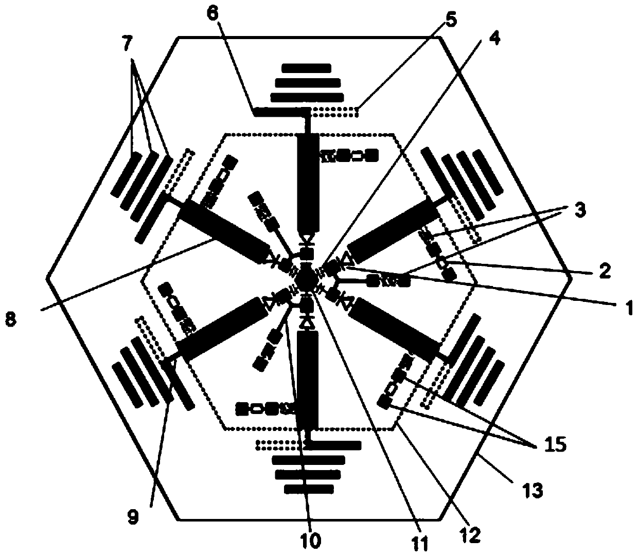 Planar antenna capable of switching wave beam for omnidirectional scanning within horizontal range