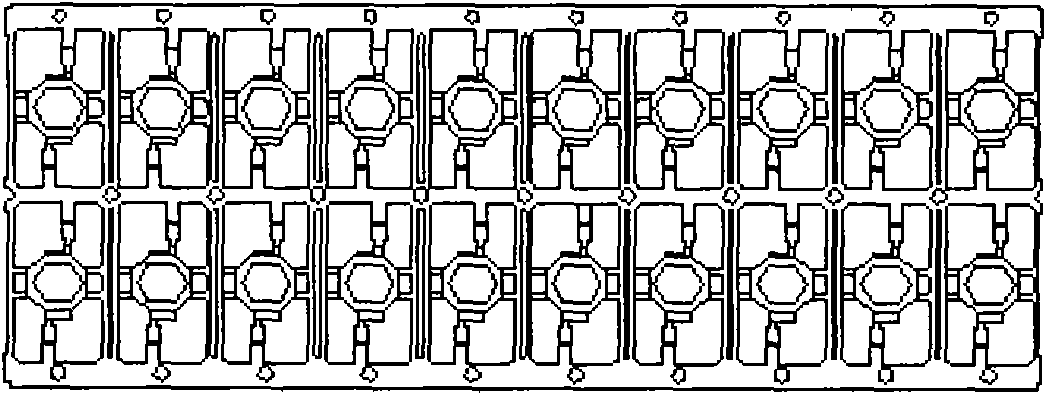 Device for automatic material stripping and automatic Bin splitting for serial flaky LEDs