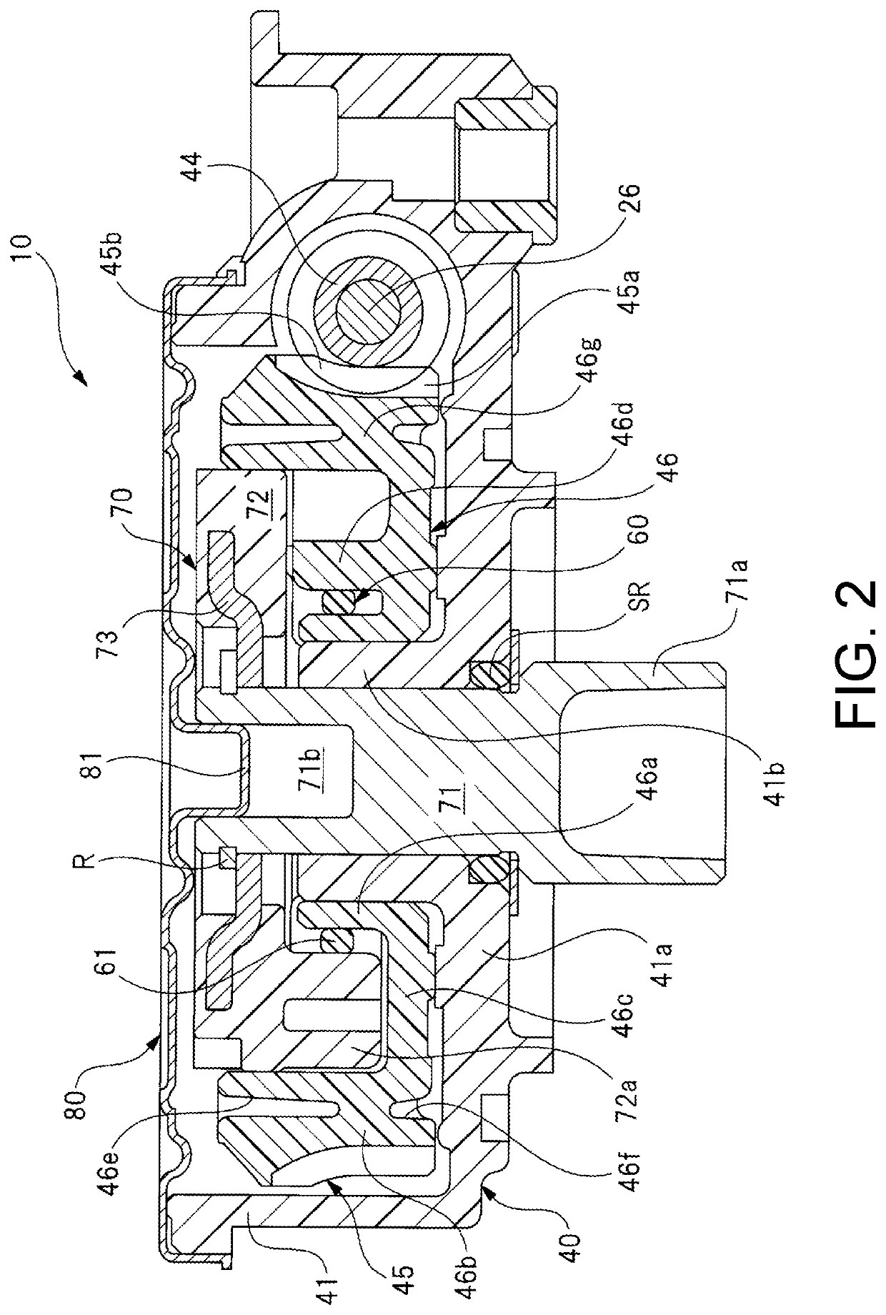 Motor provided with deceleration mechanism