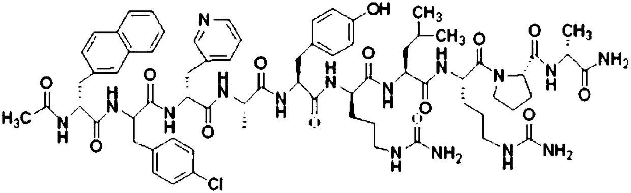 Preparing method for cetrorelix