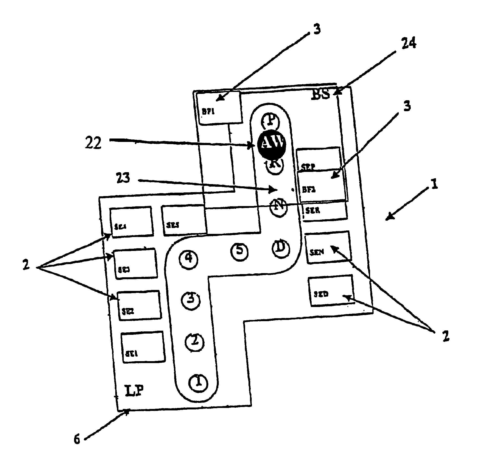 Inductive position sensing switching device