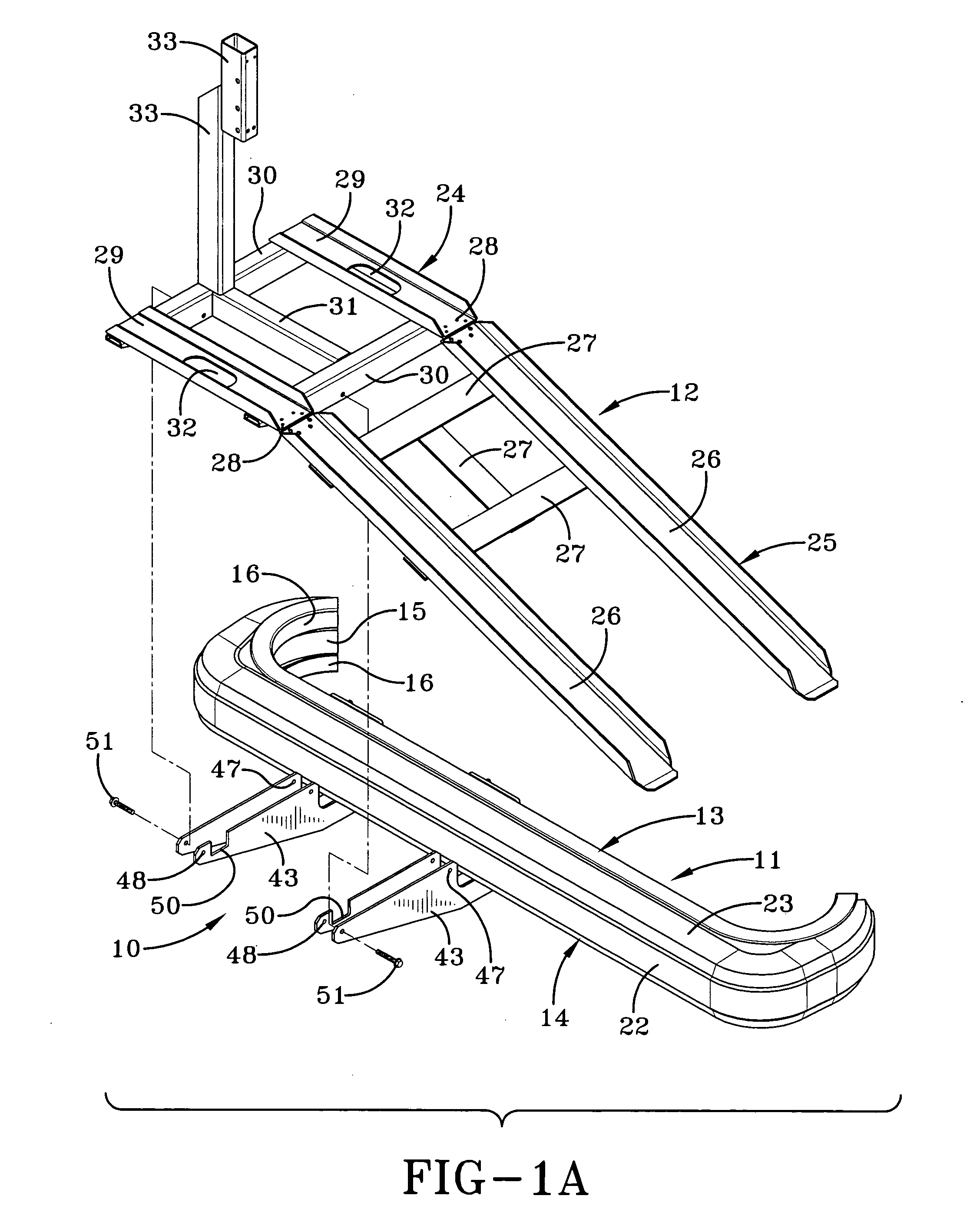 Energy absorbing system for attaching a trailing device to a vehicle