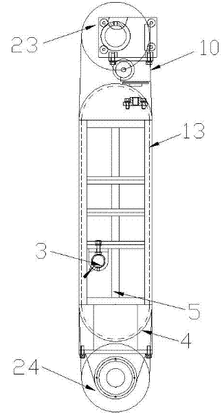 Vertical sliding compression mechanism in sliding compression continuous solid-liquid separator