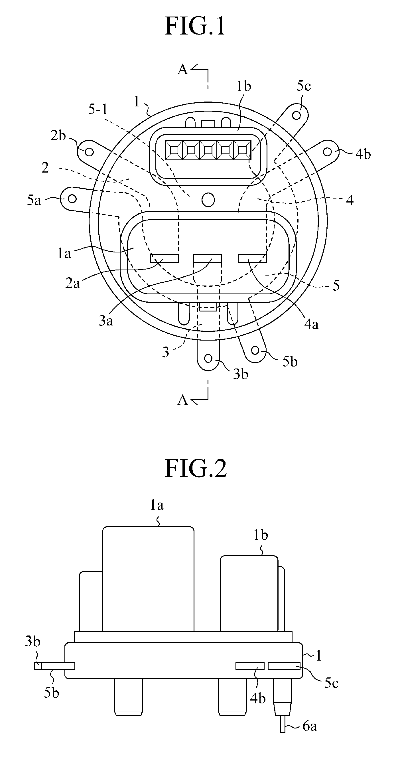 Insulating housing for motor terminal