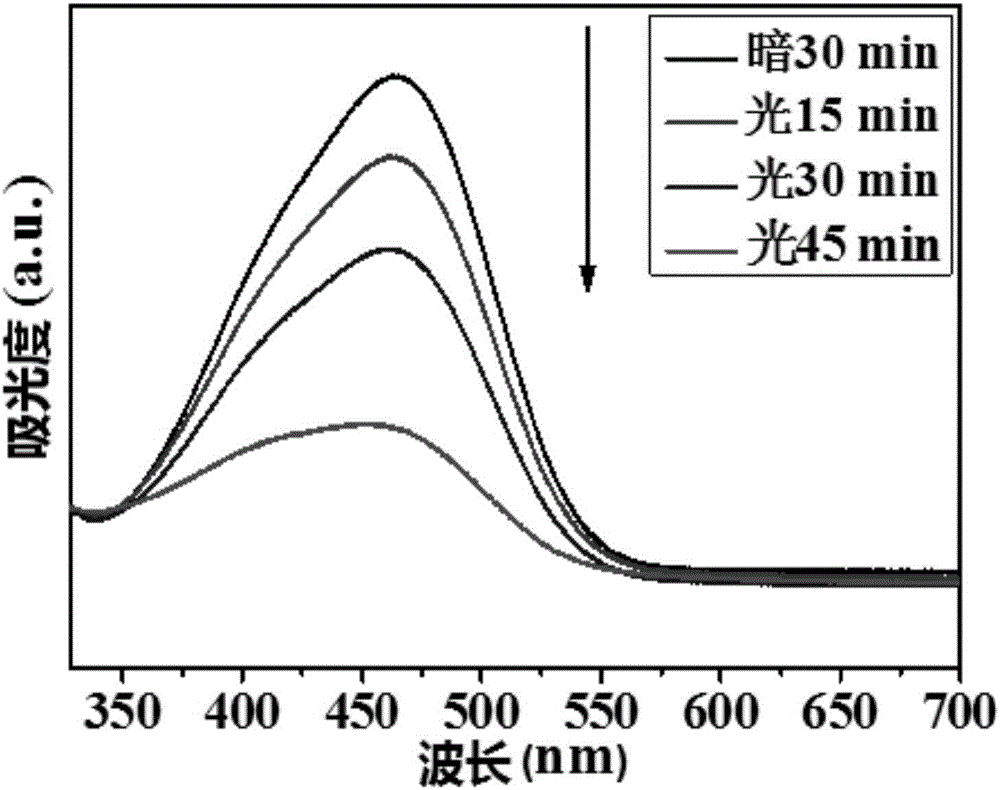 Metal element doped CNB photocatalyst and preparation method thereof