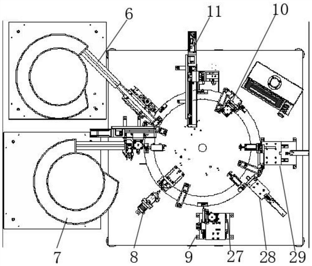 A fully automatic led lamp pin bending processing platform