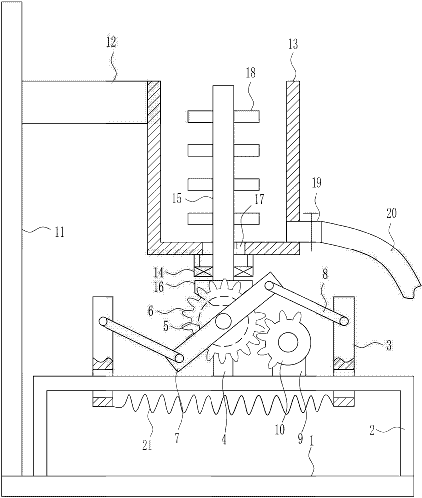 Liquid medicine reagent secondary stirring device used for bio-pharmacy