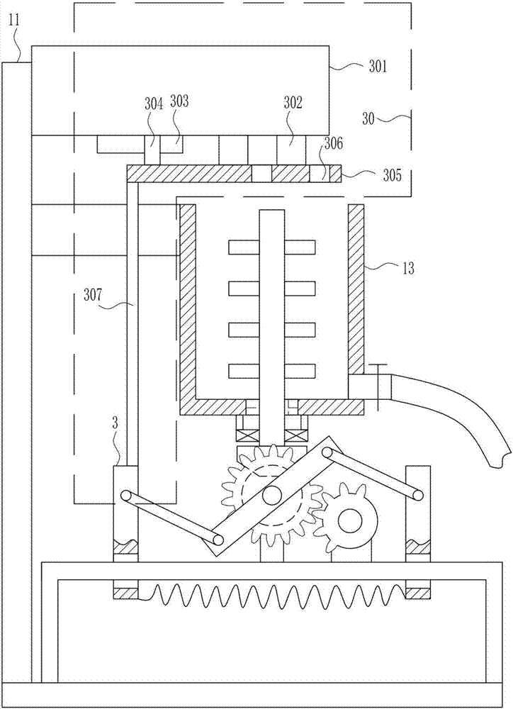 Liquid medicine reagent secondary stirring device used for bio-pharmacy