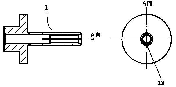 Machining and positioning combination fixture for thin-walled part with threaded hole