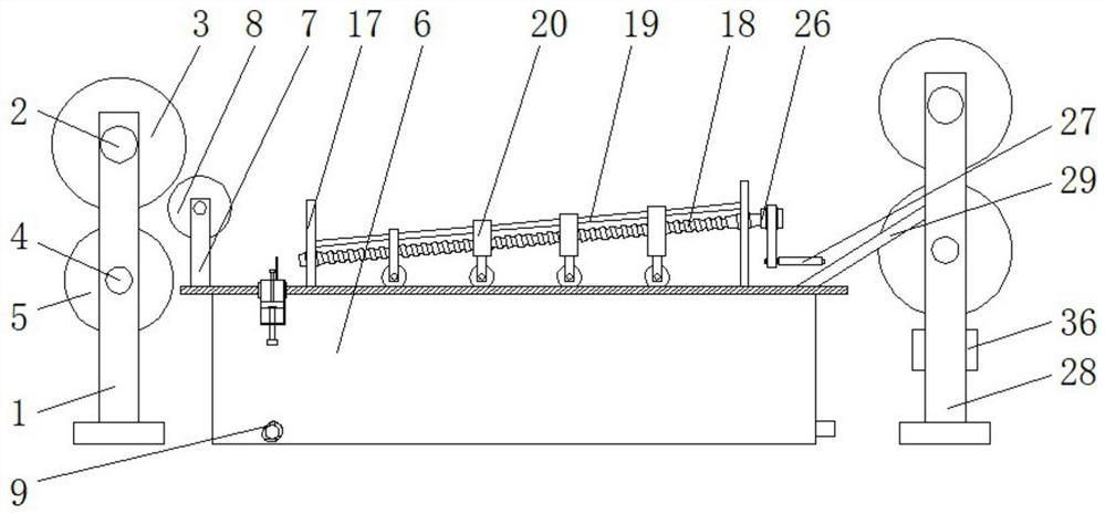 Pigment printing and dyeing device for textile industry