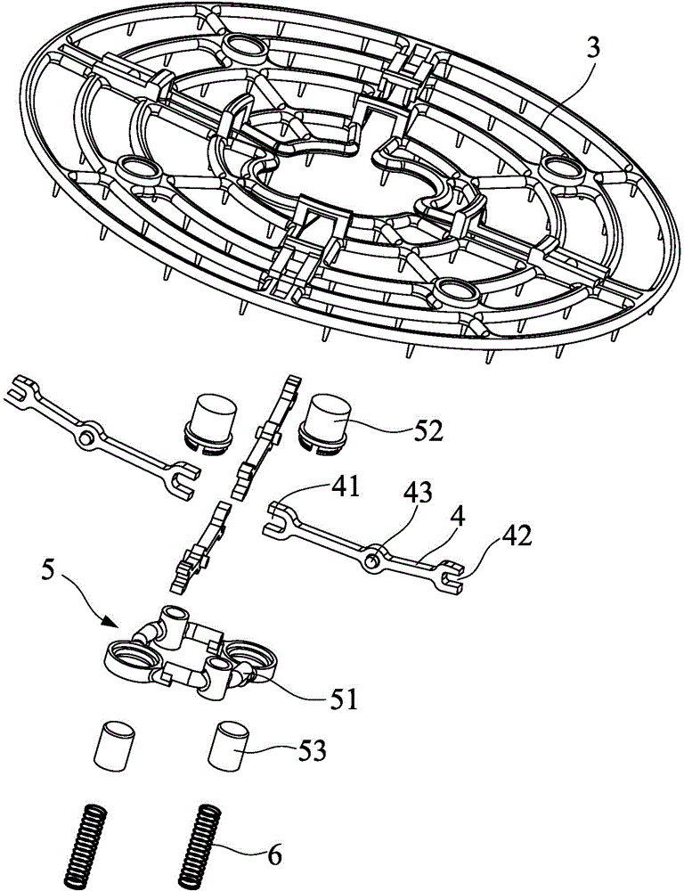 Top-jetting cleaning device