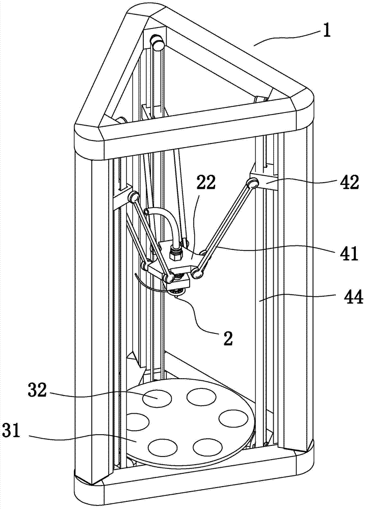 A 3d printing device