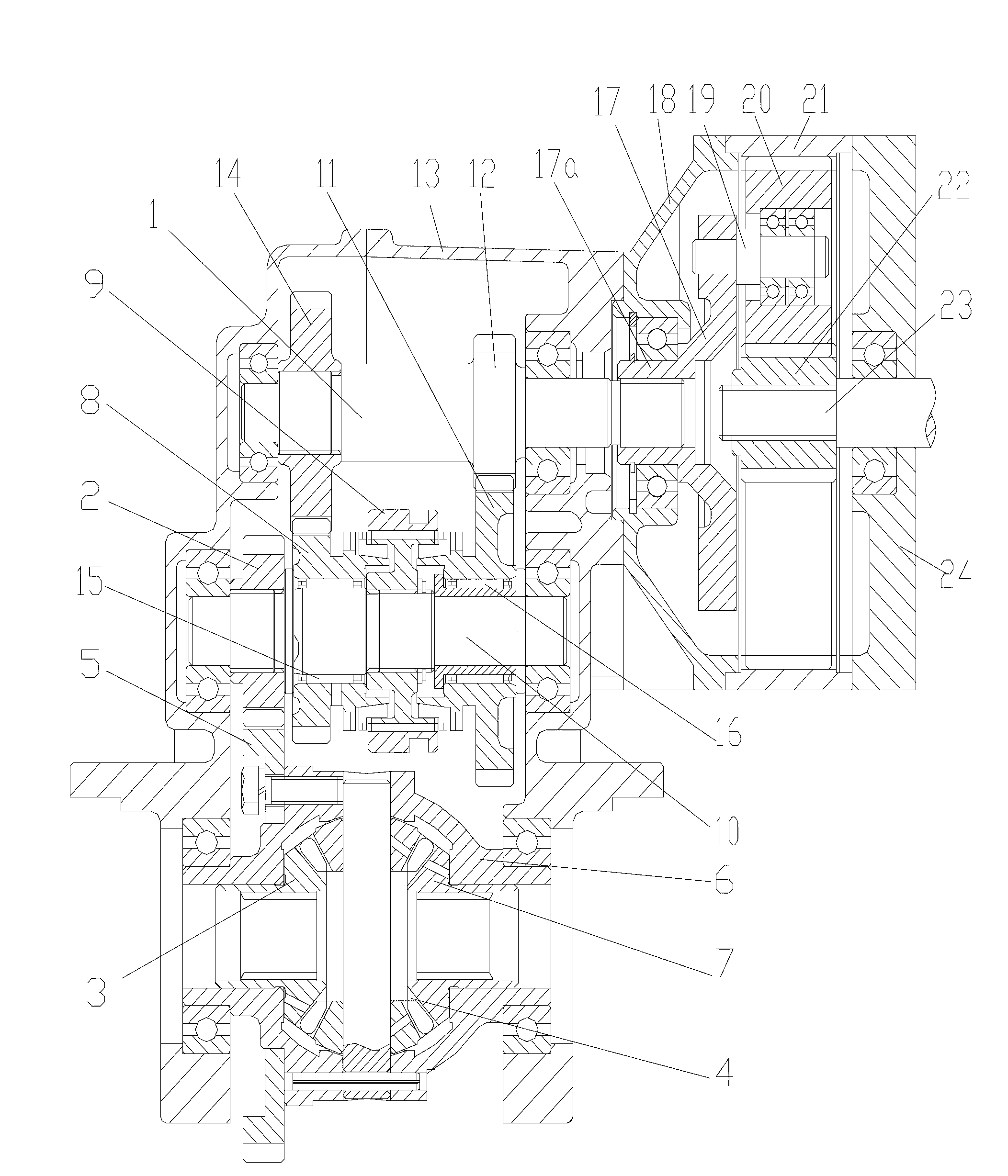 Rear axle driving assembly for electrocar