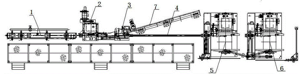 Double-disc coiled rod take-up machine on aluminum rod continuous casting-and-rolling line and rod taking-up method thereof