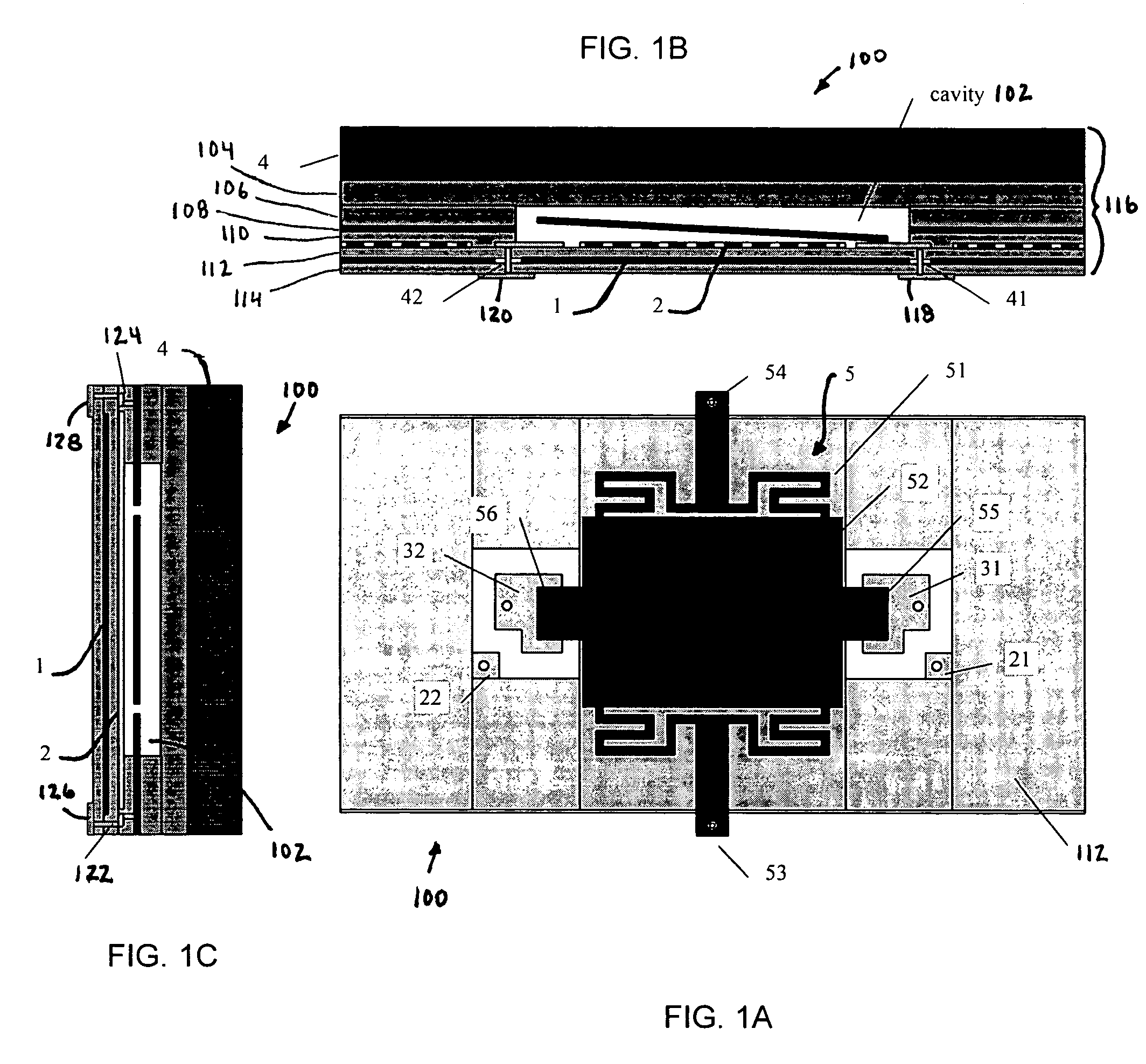 Laminated relays with multiple flexible contacts