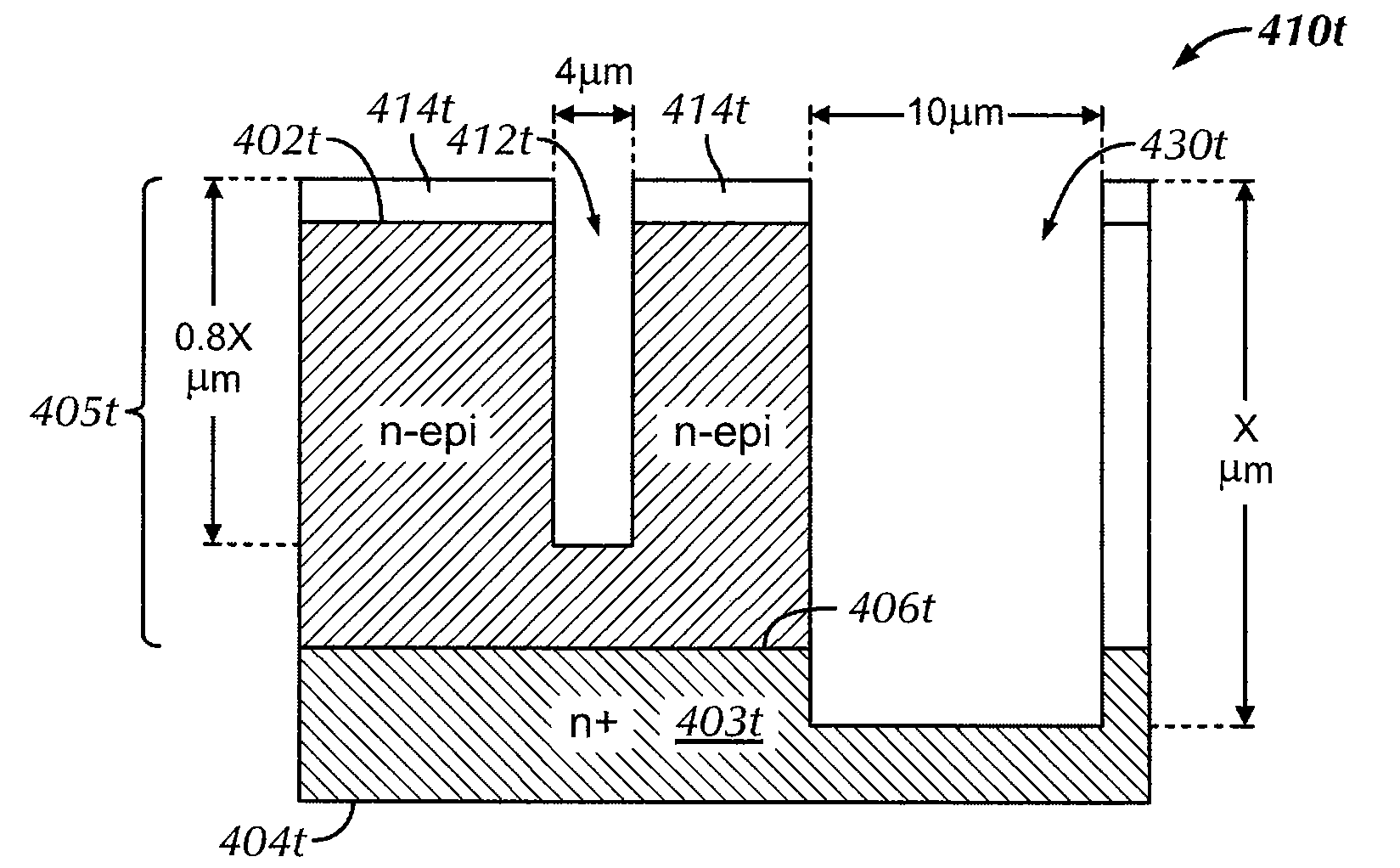 Trench depth monitor for semiconductor manufacturing