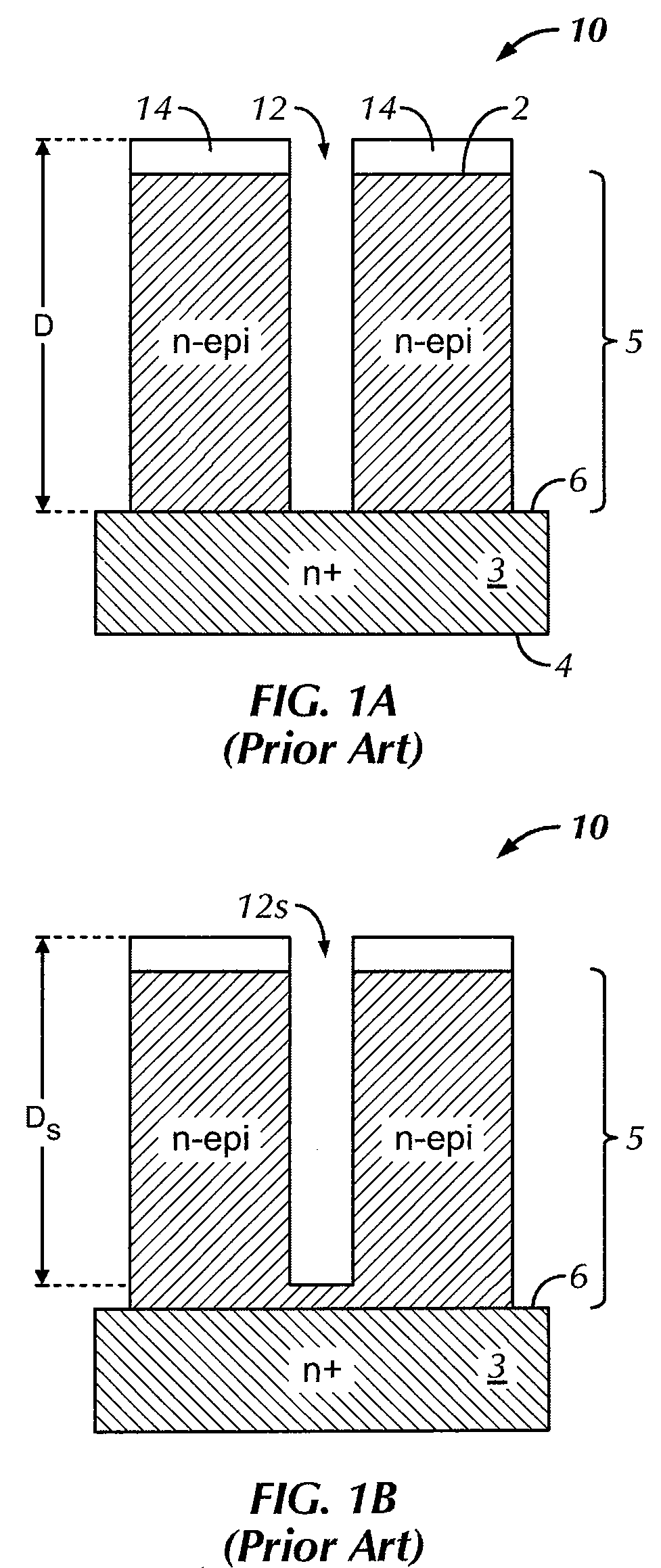 Trench depth monitor for semiconductor manufacturing