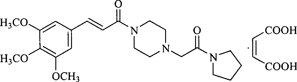 Cinepazide maleate crystal form and preparation thereof