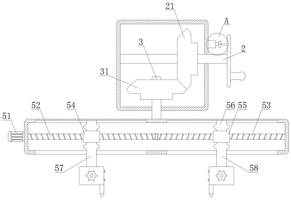 Spiral tool setting mechanism and method for precise numerical control gantry grooving machine