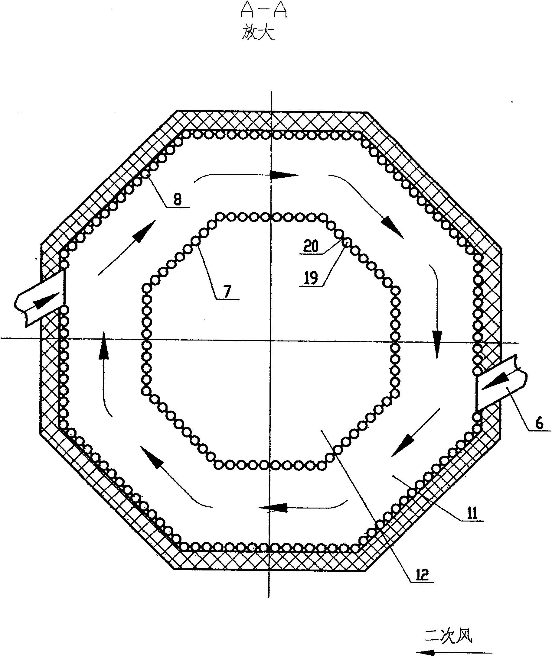 Fluid bed boiler for combusting biomass