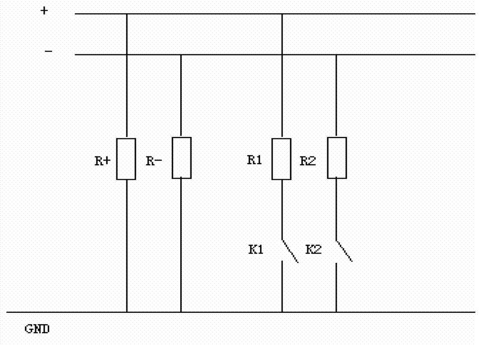 High voltage direct current power source insulation monitoring device