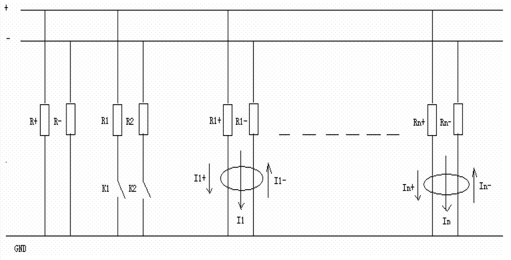 High voltage direct current power source insulation monitoring device