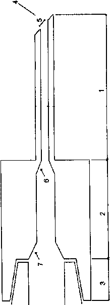 Fine needle arrangement for cell sampling