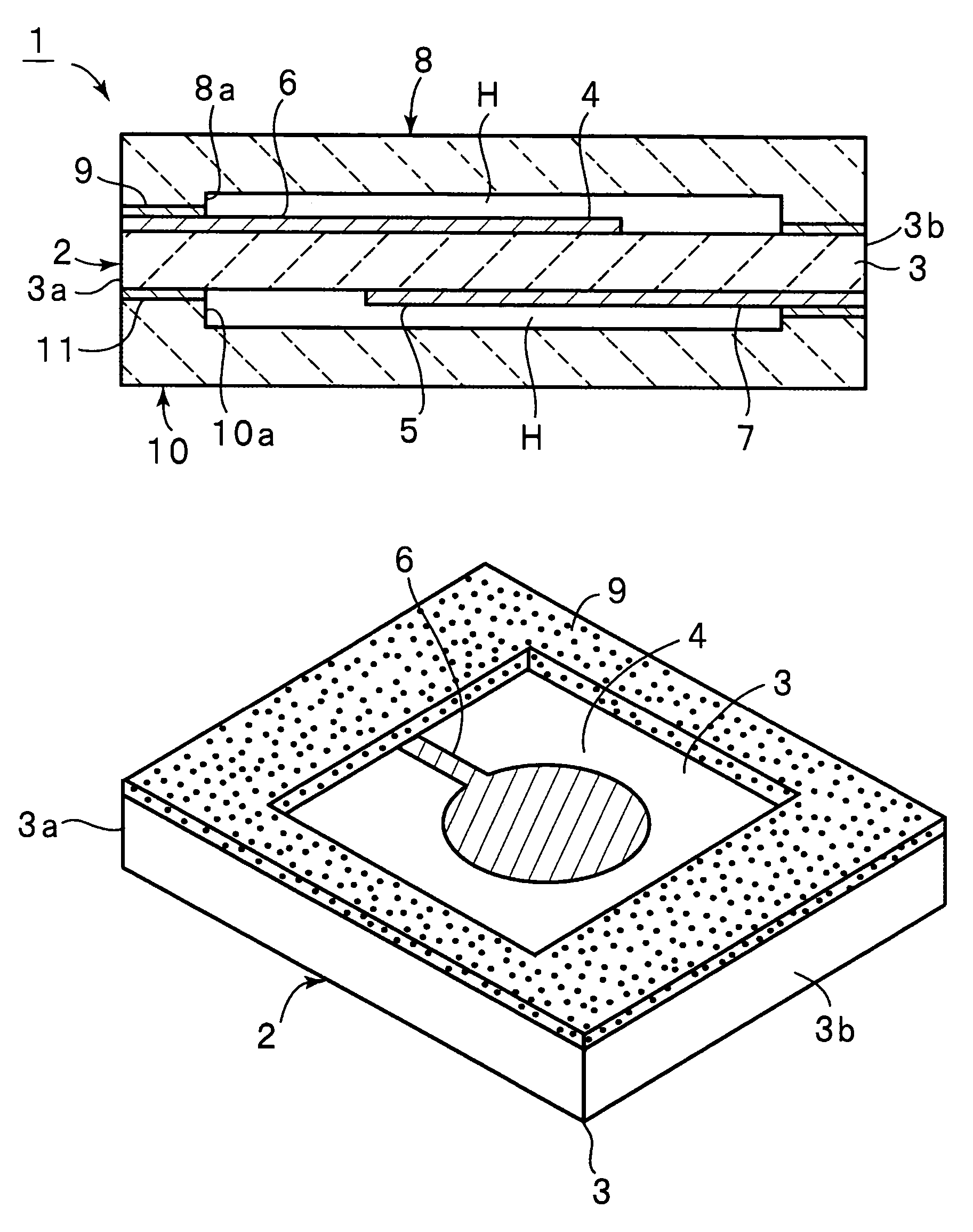 Piezoelectric resonator component