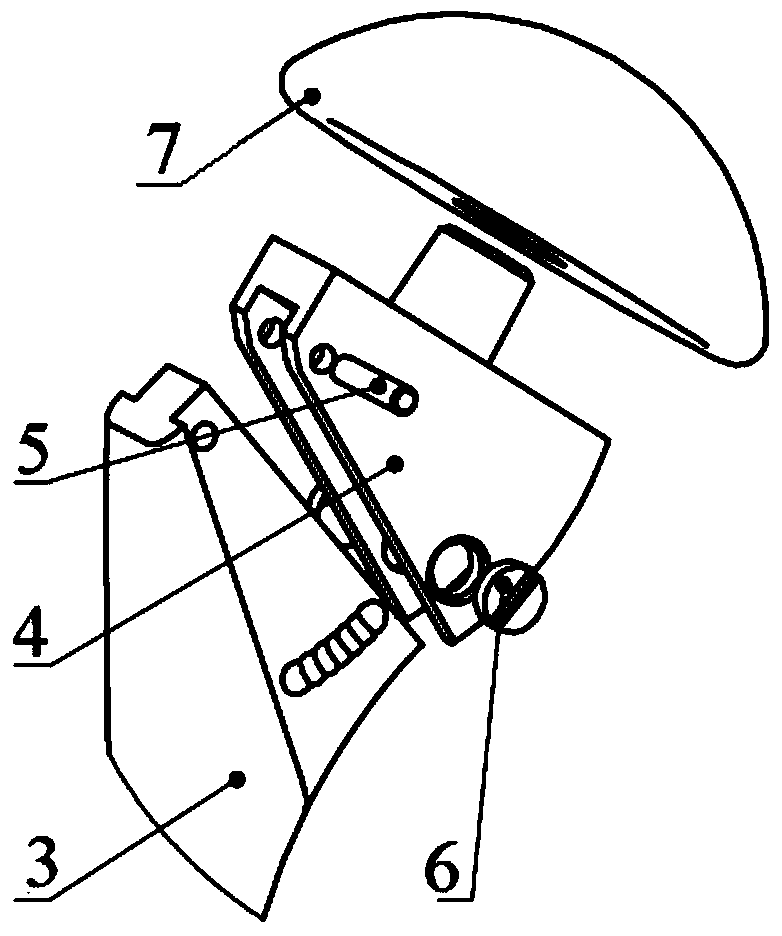 Hinge type shoulder joint prosthesis