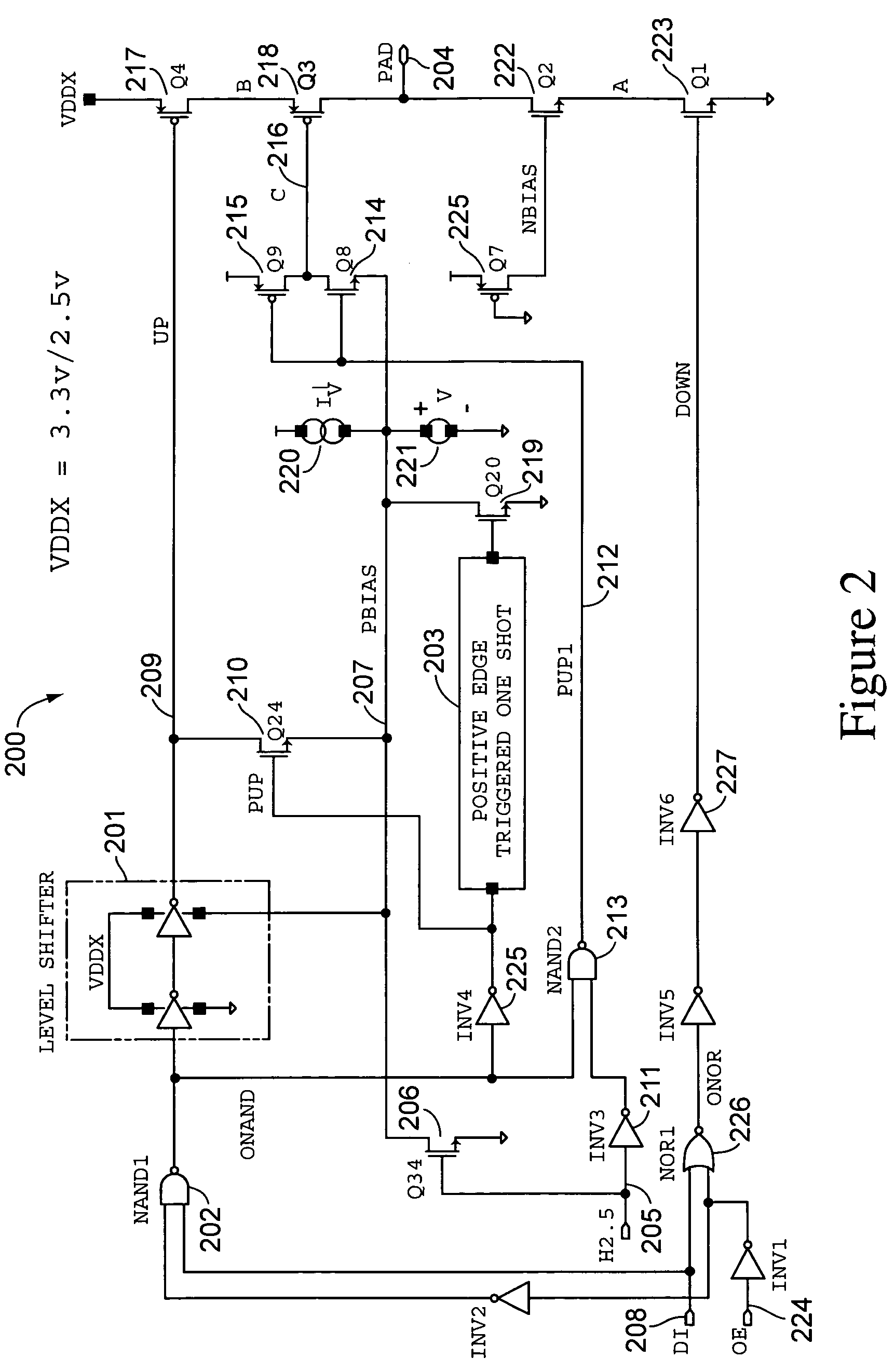 Output drive circuit that accommodates variable supply voltages