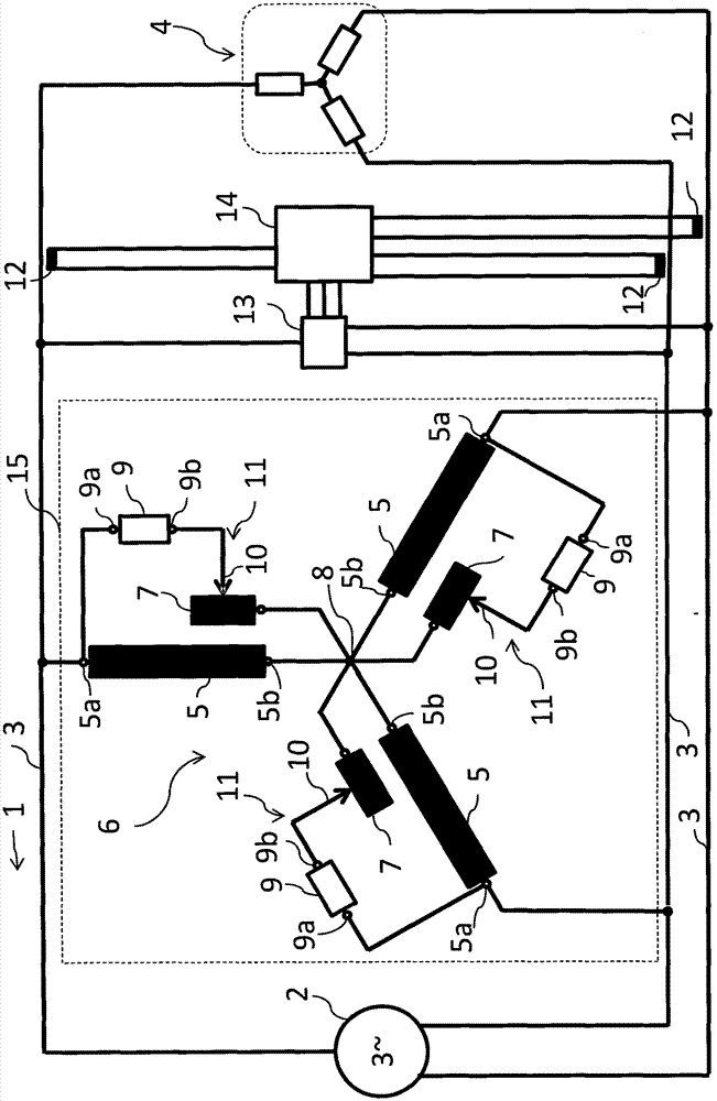 Adjustable reactive power compensator for power networks