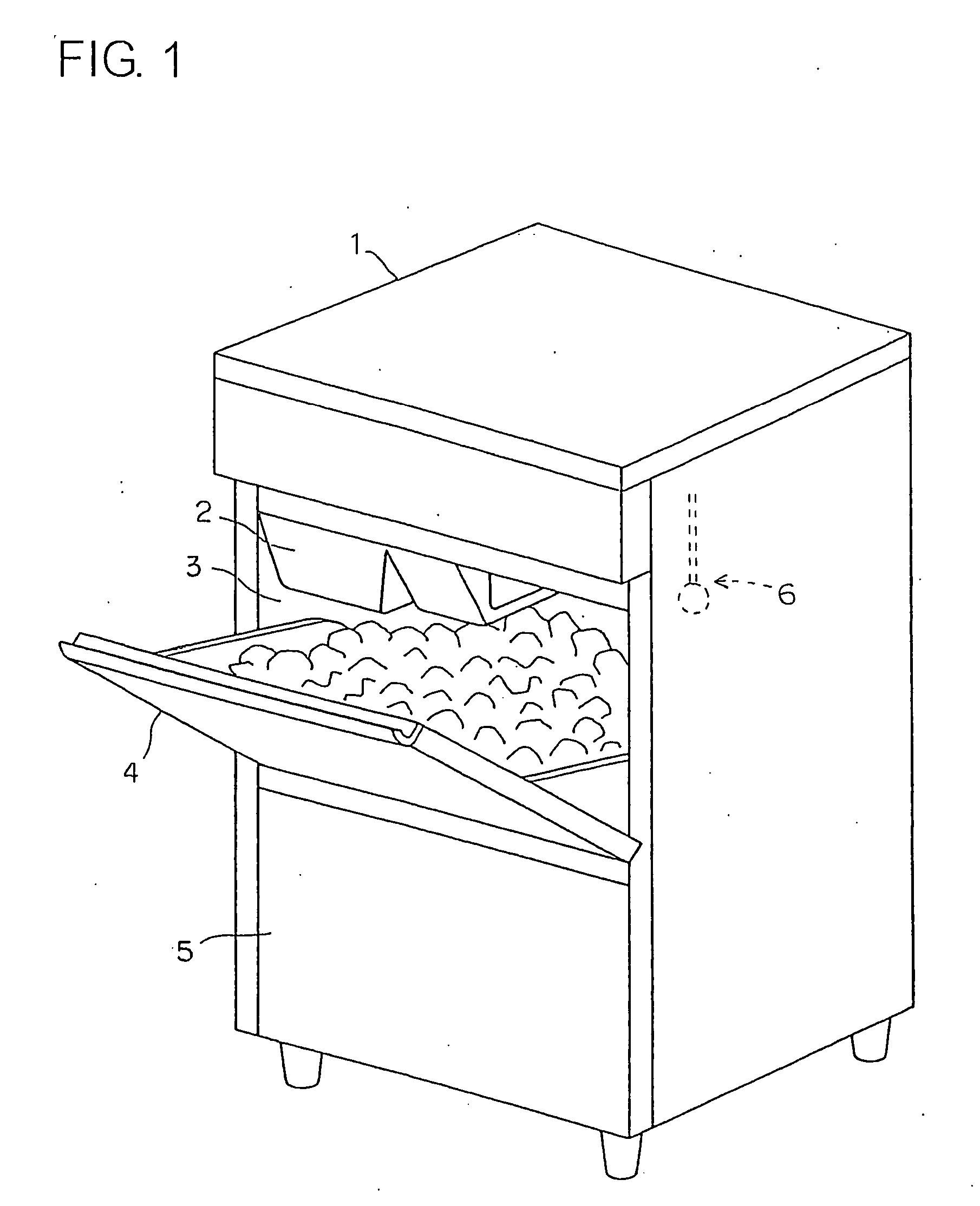 Stored material detecting switch