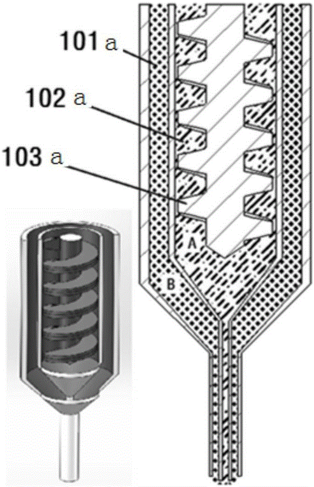 Extrusion molding 3D printing method and device