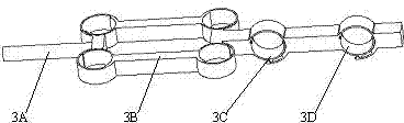 Parallel workbench for realizing space three-translation high-frequency excitation