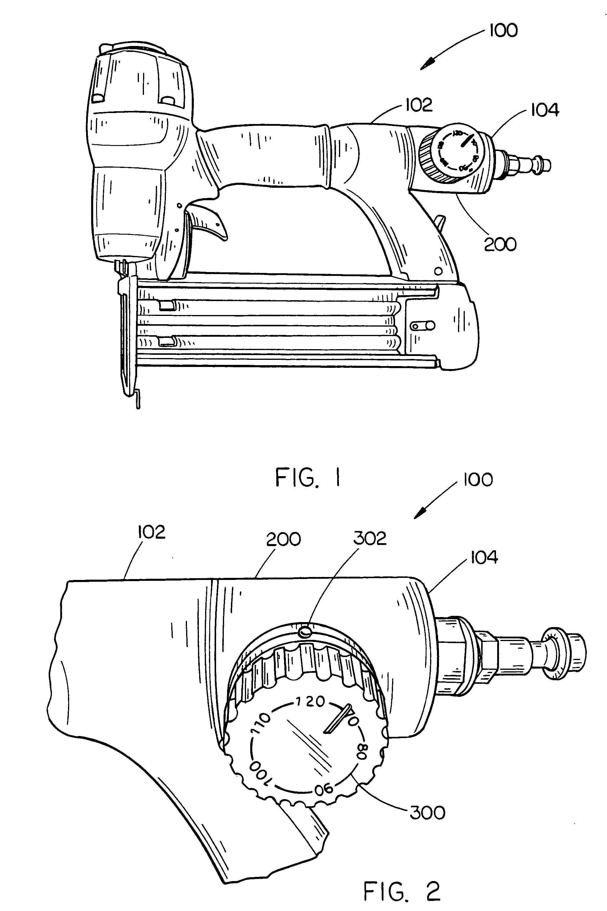 Integrated air tool and pressure regulator