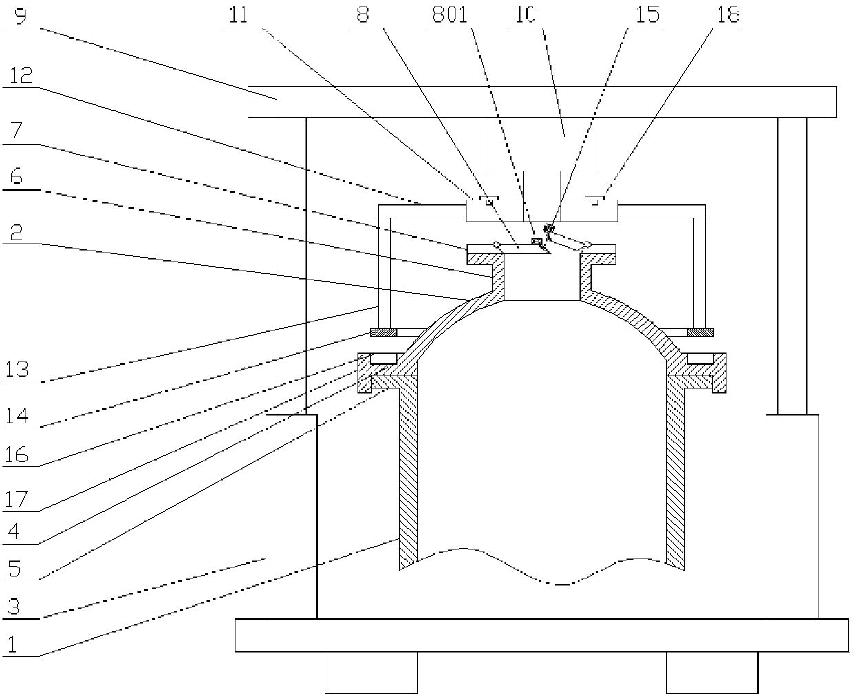 An adjustable pressure vessel with double covers